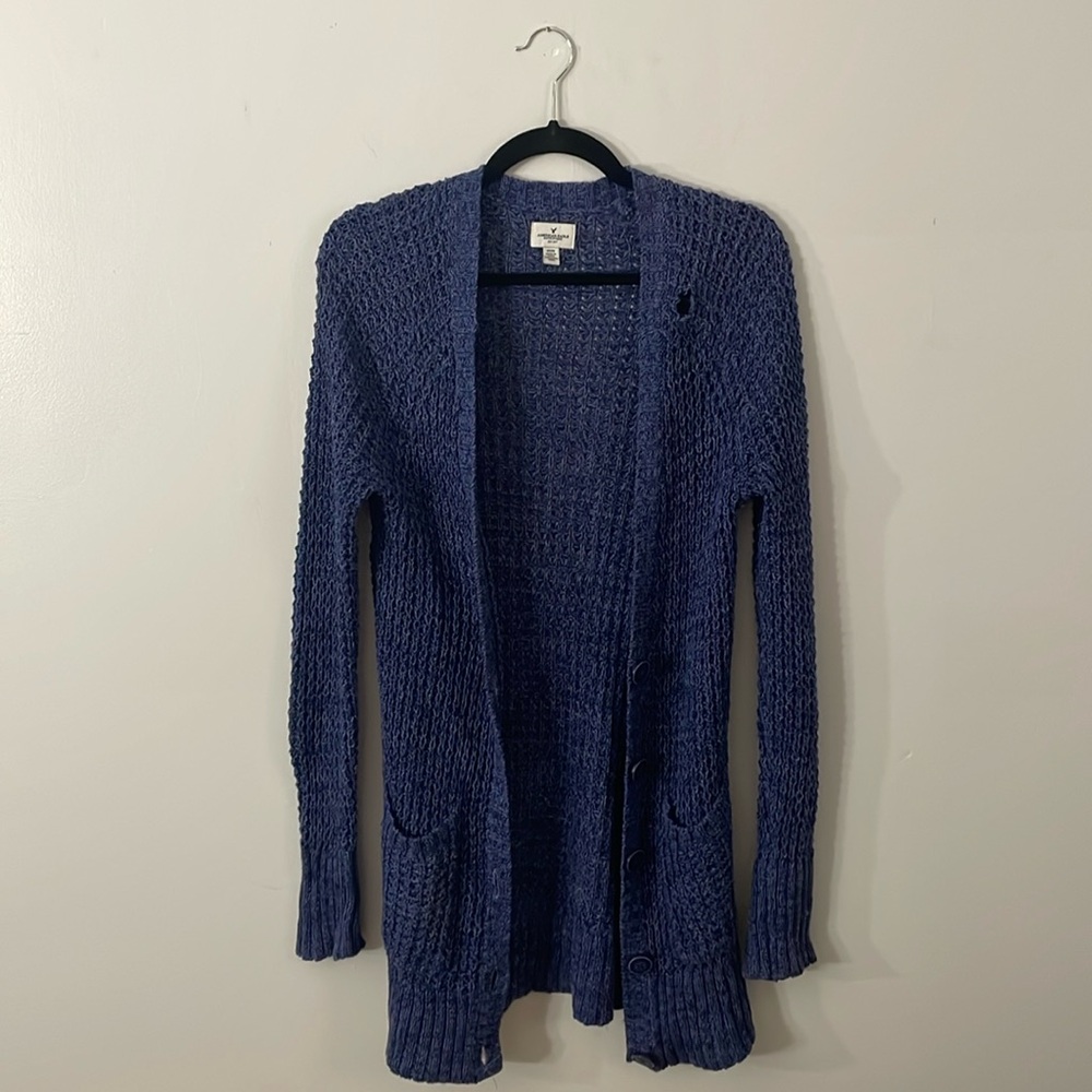 American Eagle Chunky Cardigan Button Up